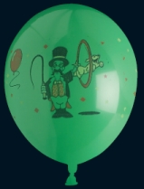 Bini tsirkuseteemalised õhupallid, 8 tk