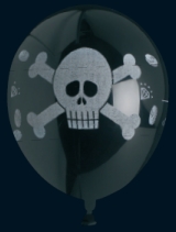 Bini piraaditeemalised õhupallid, 8 tk