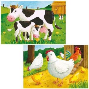 Ravensburger klotsipusle 6 tk Farm