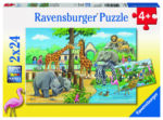 Ravensburger pusle 2x24 tk Loomaaed