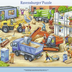 Ravensburger suur plaatpusle 40 tk Suured tööautod