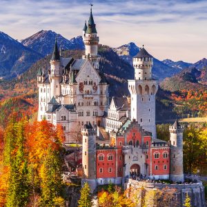 Ravensburger panorampusle 1000 tk Neushcwansteini loss