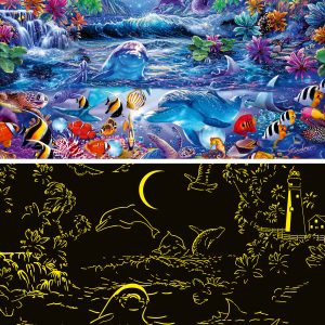 Ravensburger pimedas helendav pusle 500 tk: kuuvalguse maagia