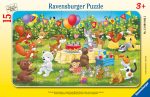 Ravensburger plaatpusle 15 tk: loomade sünnipäev