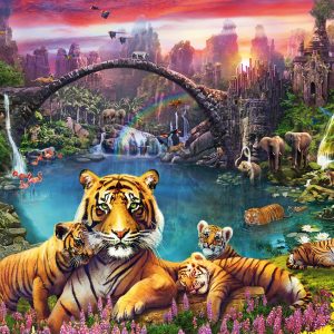 Ravensburger Pusle 3000 tk Tiiger paradiisilises laguunis