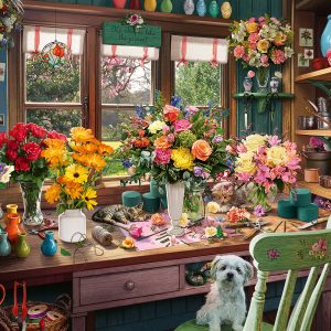 Ravensburger pusle 1000 tk: floristi aiamaja