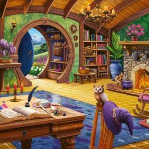 Ravensburger pusle 1000 tk: võluri majake