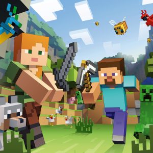 Ravensburger pusle 100 tk: Minecrafti Steve ja Alex