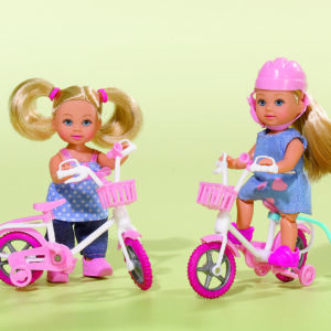 Simba nukk Evi jalgratta ja lemmikloomaga 2 erinevat