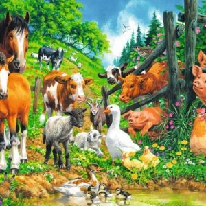 Ravensburger pusle 100 tk Loomade kokkutulek