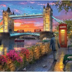 Ravensburger pusle 1000 tk Toweri sild päikeseloojangul