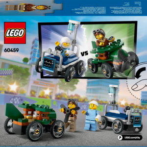 LEGO City Lennuk vs haiglavoodi võidusõiduautode komplekt