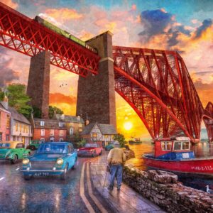 Ravensburger pusle 1000 tk Forthi sild päikeseloojangul