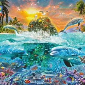 Ravensburger pusle 1000 tk: veealune saar