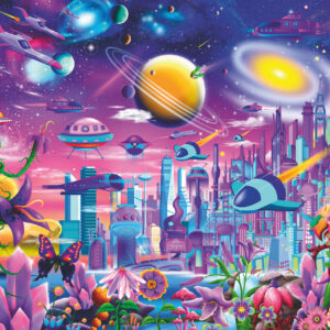 Ravensburger pusle 200 tk Kosmiline linn