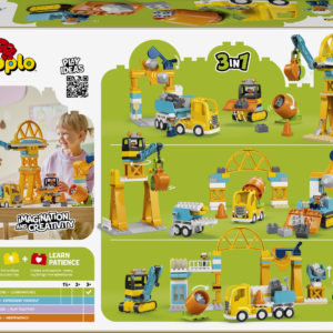 LEGO DUPLO Kolm ühes ehitusplats ja -masinad