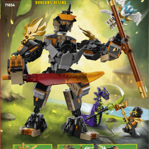 LEGO Ninjago Cole'i missioonirobot ja draakon Zane