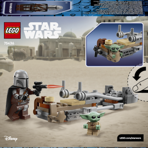 LEGO Star Wars Mandalorian ja Grogu Speeder Bike