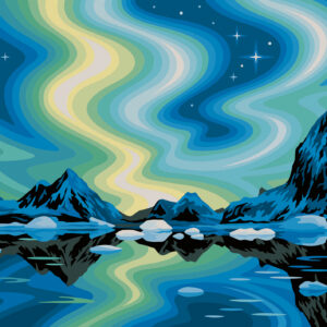 Ravensburger maalimine numbrite järgi Virmalised