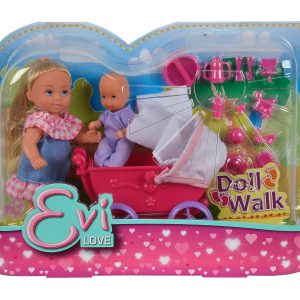 Simba nukk Evi Love: lapsevankriga - 2 erinevat