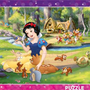 Dino suur plaatpusle 40 tk Lumivalgeke ja loomad