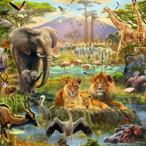 Ravensburger pusle 200 tk Savanniloomad